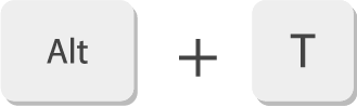 alt+t