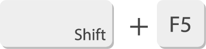 shift+f5