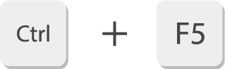 ctrl+f5