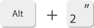 alt+2