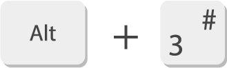 alt+3