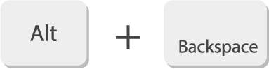 alt+Backspace